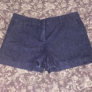 NWT LOFT Dark denim shorts